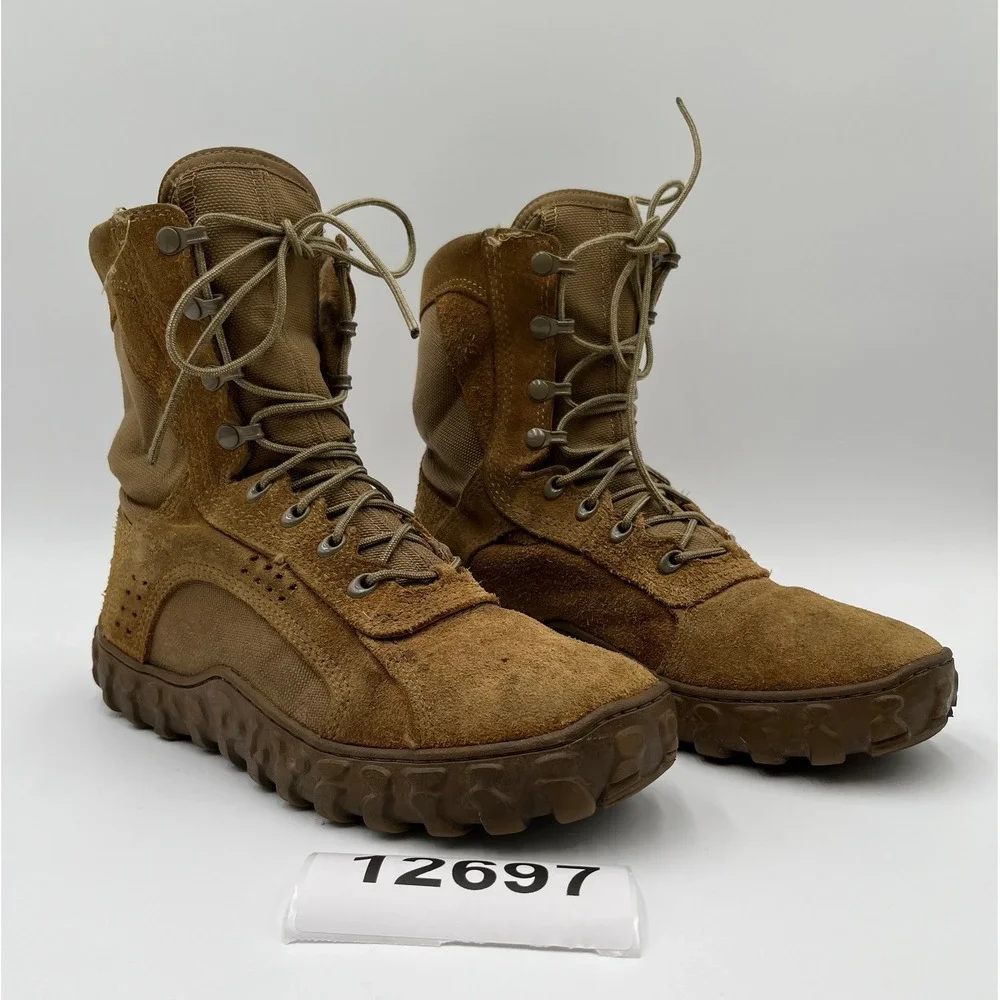 Rocky S2V Flight Combat Boots Mens 10 Coyote Brown Good Tactical Suede
